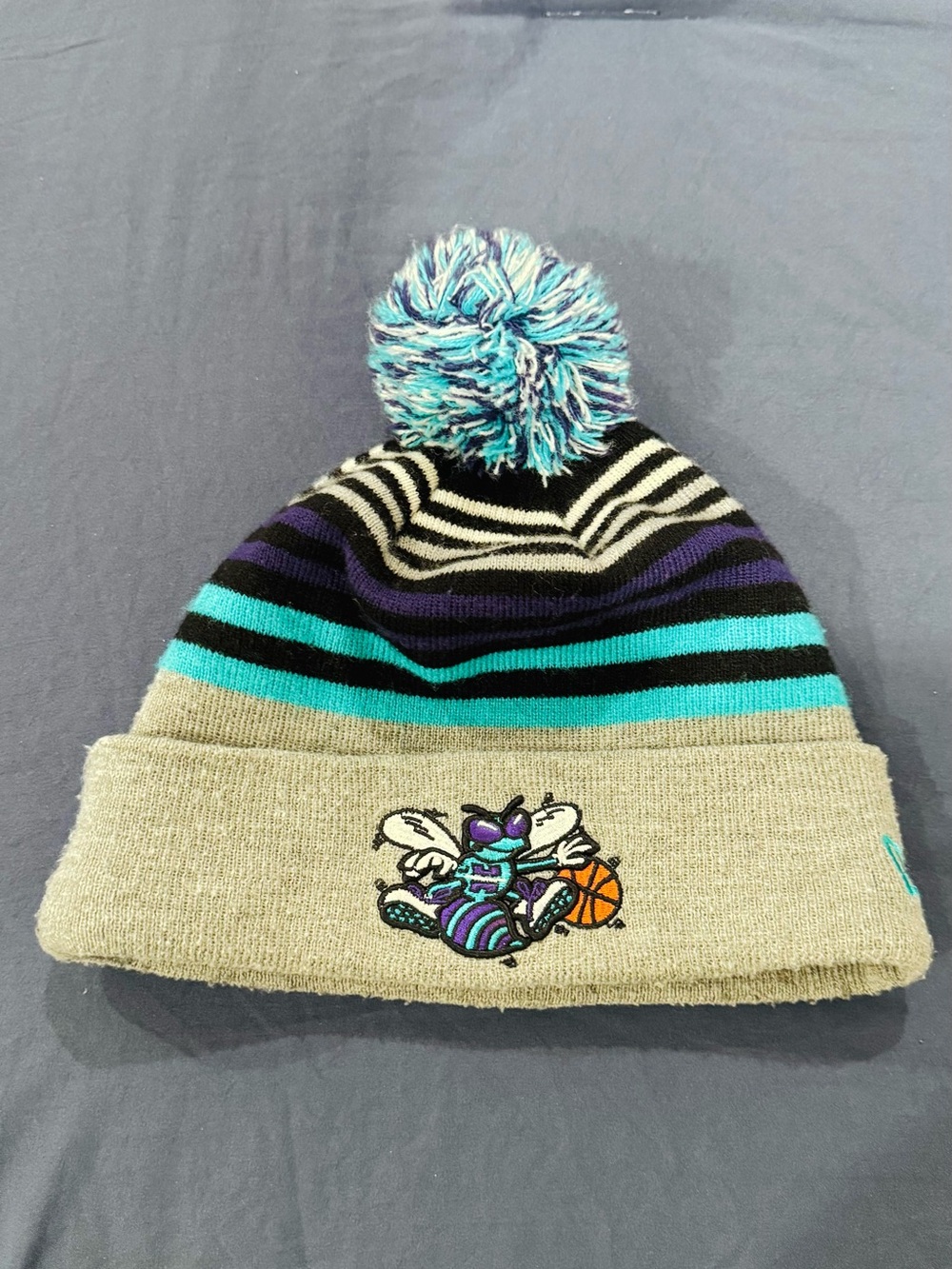 New Era Charlotte Hornets beanie - Teal & Purple